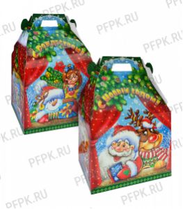 Коробка картон. 2000 гр Рождественский театр [1/100]