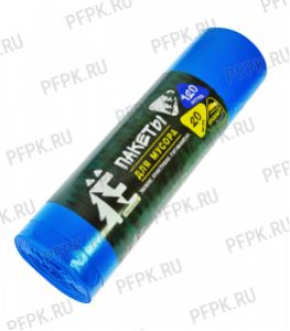 Мешки д/м, 120л РОМАШКА ЕЛР [рул.20шт] ПВД 70х110 ЦВ Синие ЕЛР-ВР-120/20/17/С [1/17]