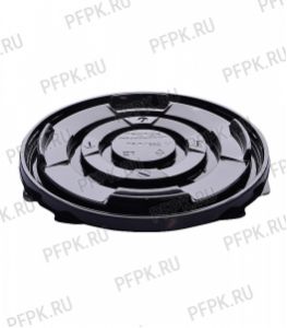 Тортница круг. d164мм ПР-Т-163 ДНО черная (без крышки) ПЭТ М(А) [1/200]