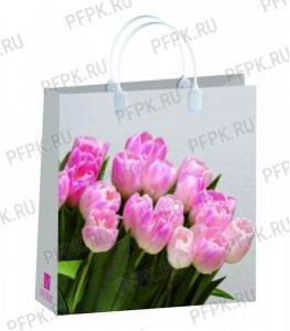 Сумочка из мягкого пластика 02 (30х30х10) средняя BАМ-203 (Розовый букет) [20/200]