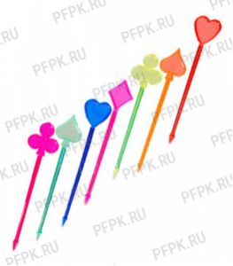 Пики-шпажки для канапе КАРТЫ 9см (400 шт. в уп.) [1/20]