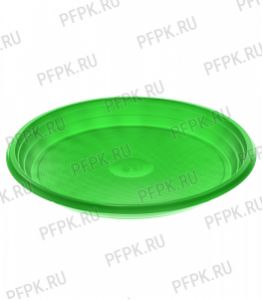 Тарелка 1-секционная ЦВ Зеленая ТР-20 Люкс [100/2000]