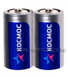 Батарейки КОСМОС R20 (D) солевые (спайка 2 шт) [24/288]